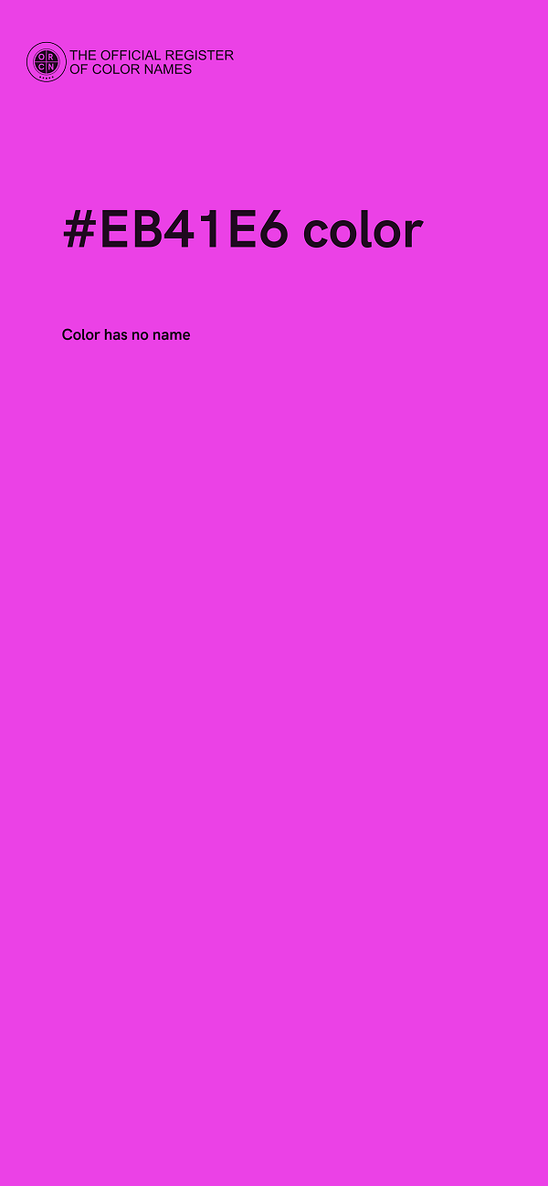 #EB41E6 color image