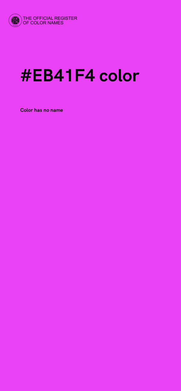 #EB41F4 color image