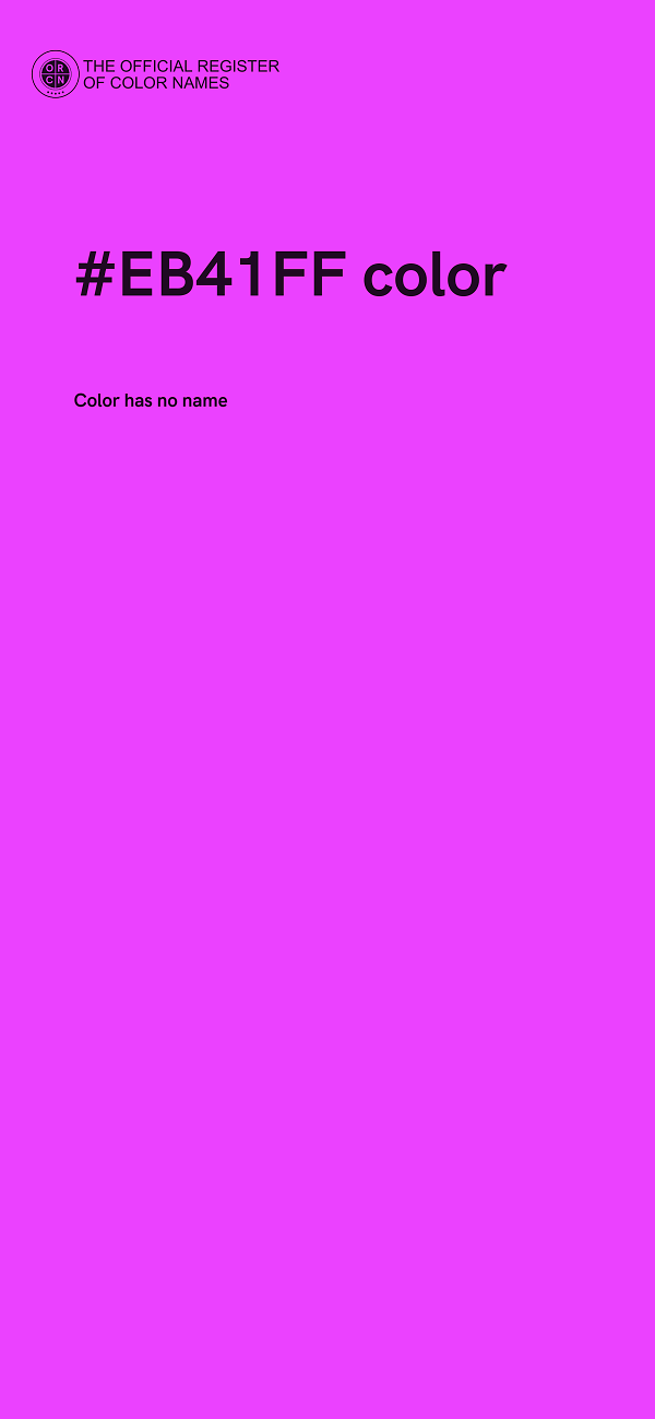 #EB41FF color image