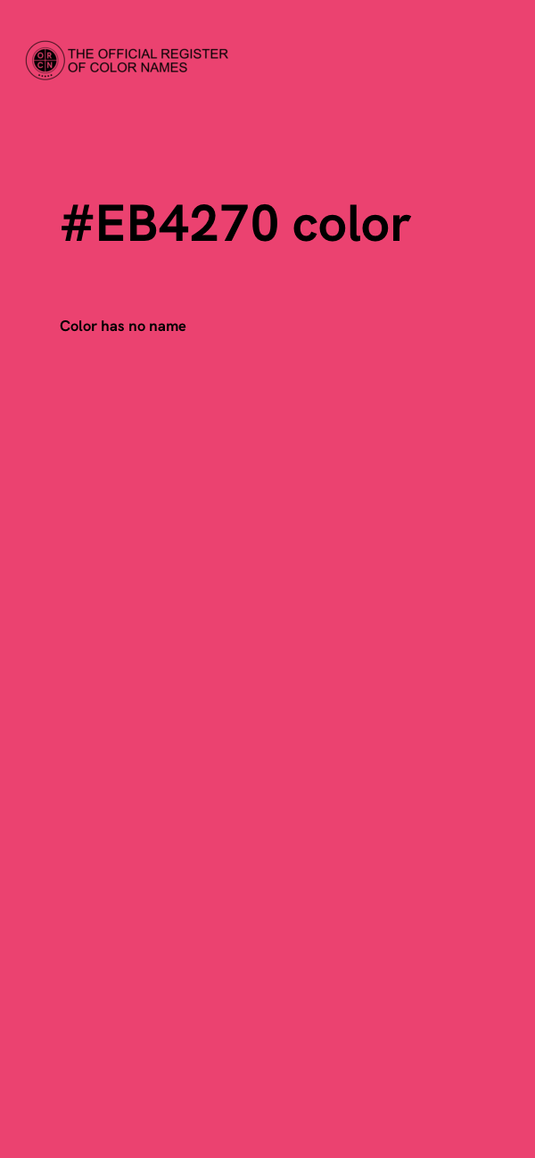 #EB4270 color image