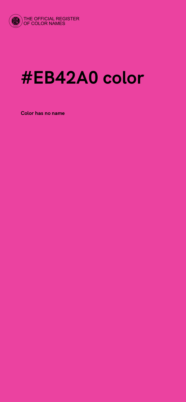 #EB42A0 color image
