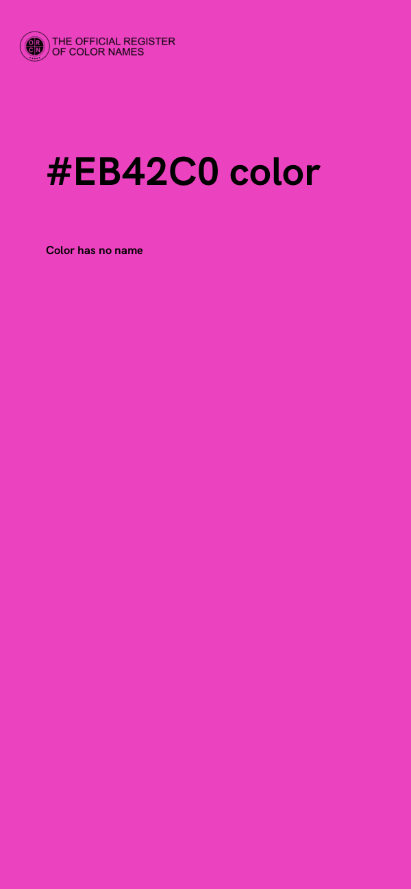 #EB42C0 color image