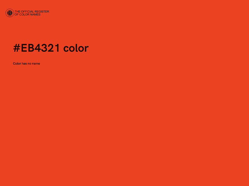 #EB4321 color image