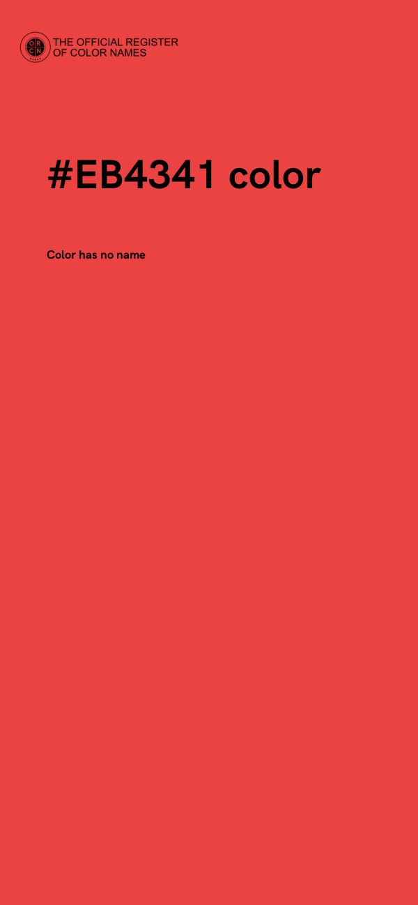 #EB4341 color image