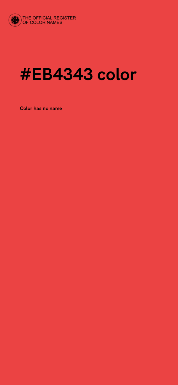 #EB4343 color image