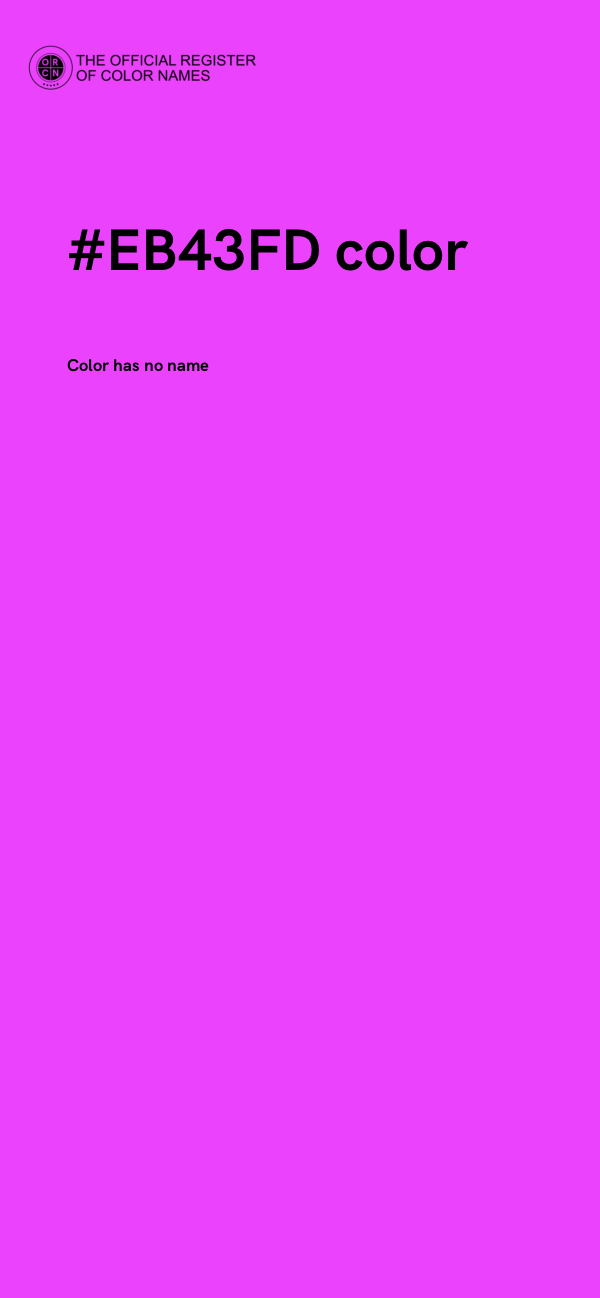 #EB43FD color image