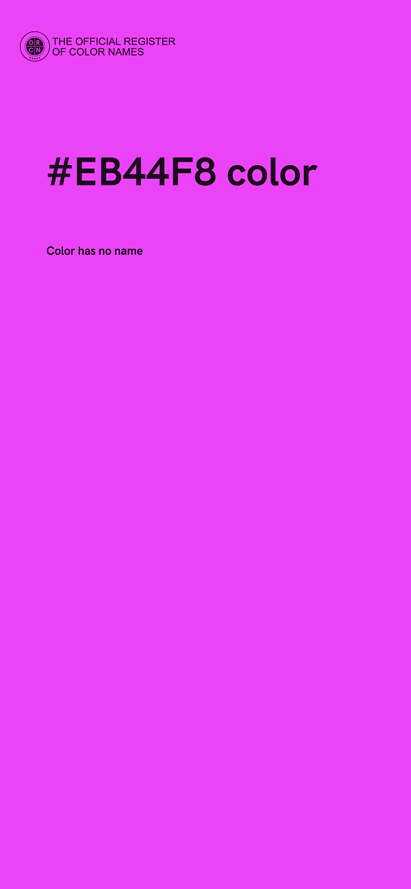 #EB44F8 color image