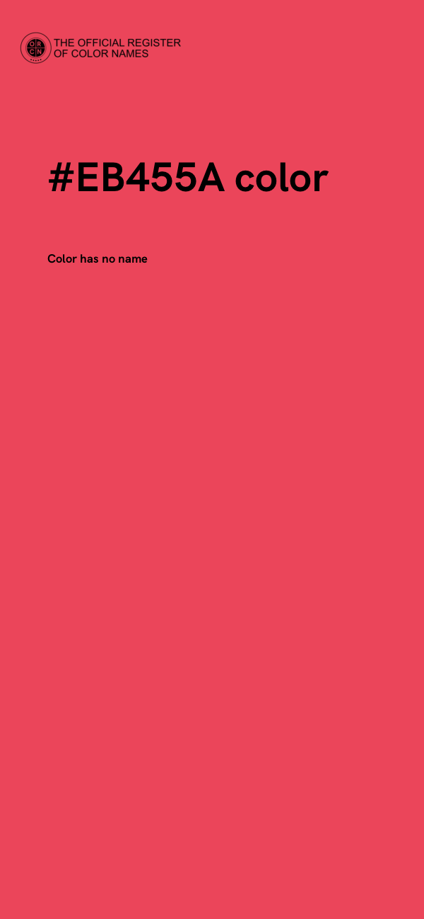 #EB455A color image