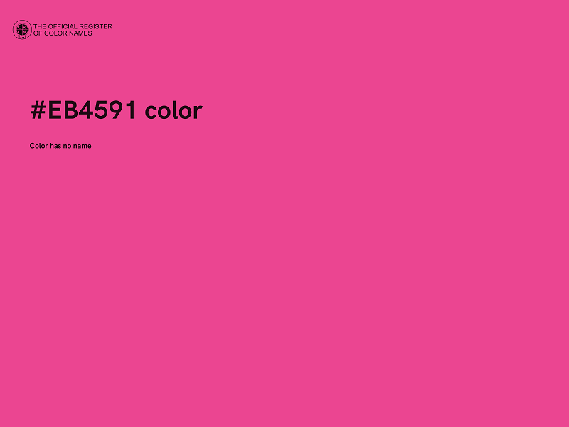 #EB4591 color image