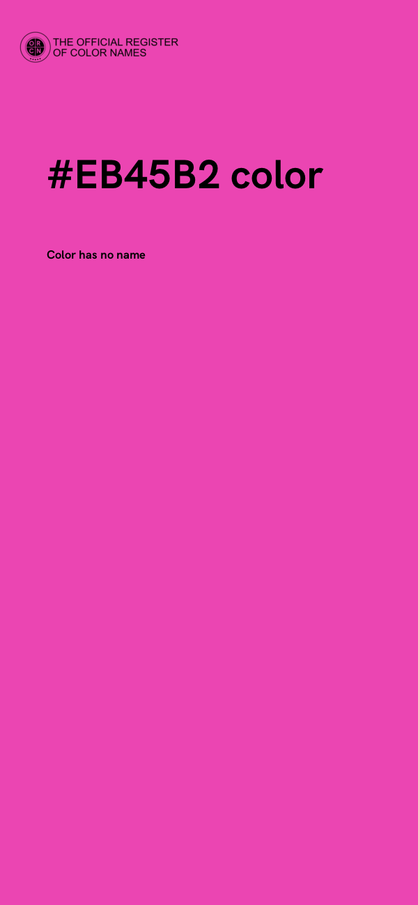 #EB45B2 color image