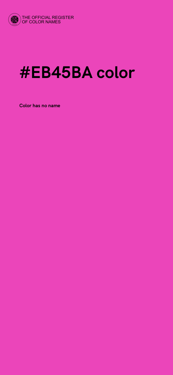 #EB45BA color image