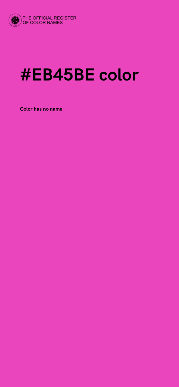 #EB45BE color image