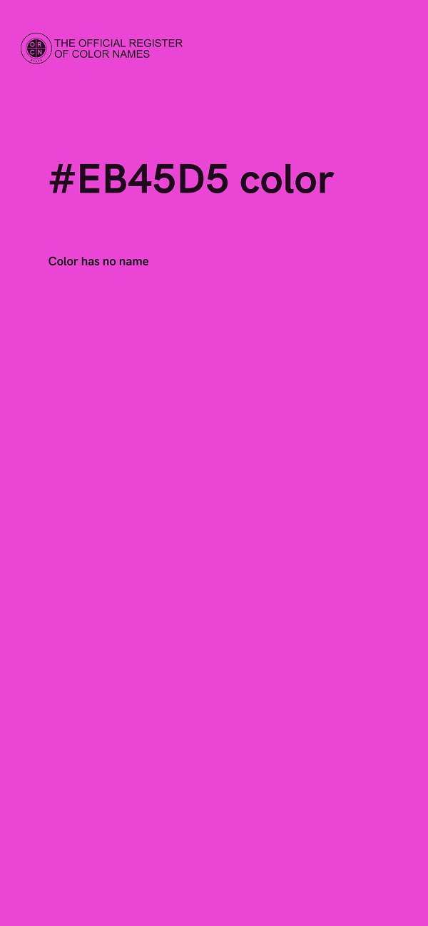 #EB45D5 color image