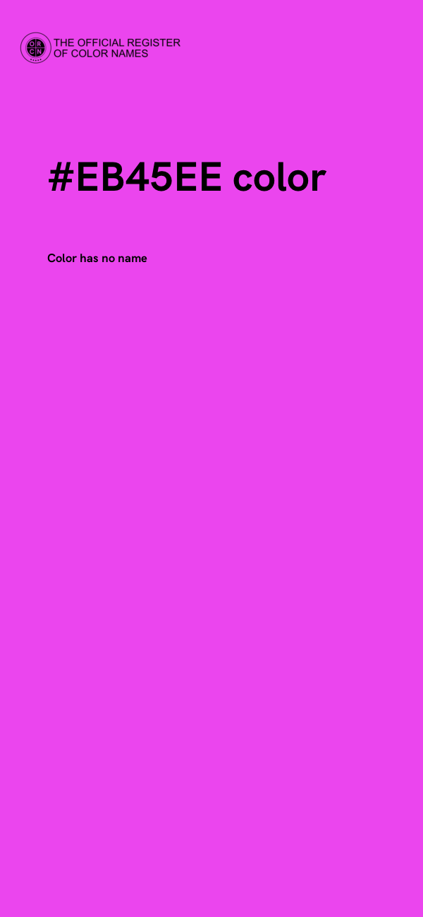 #EB45EE color image