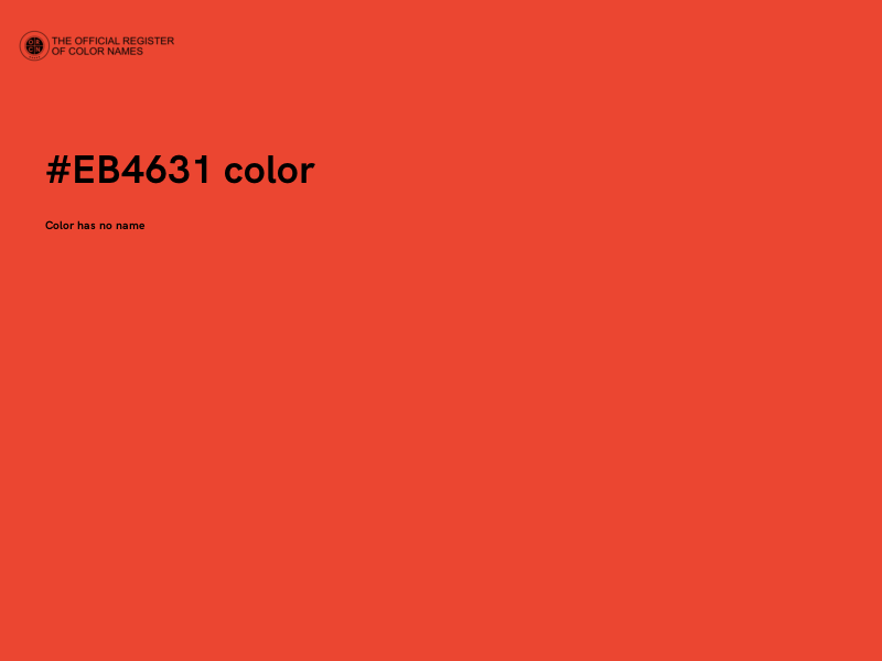 #EB4631 color image