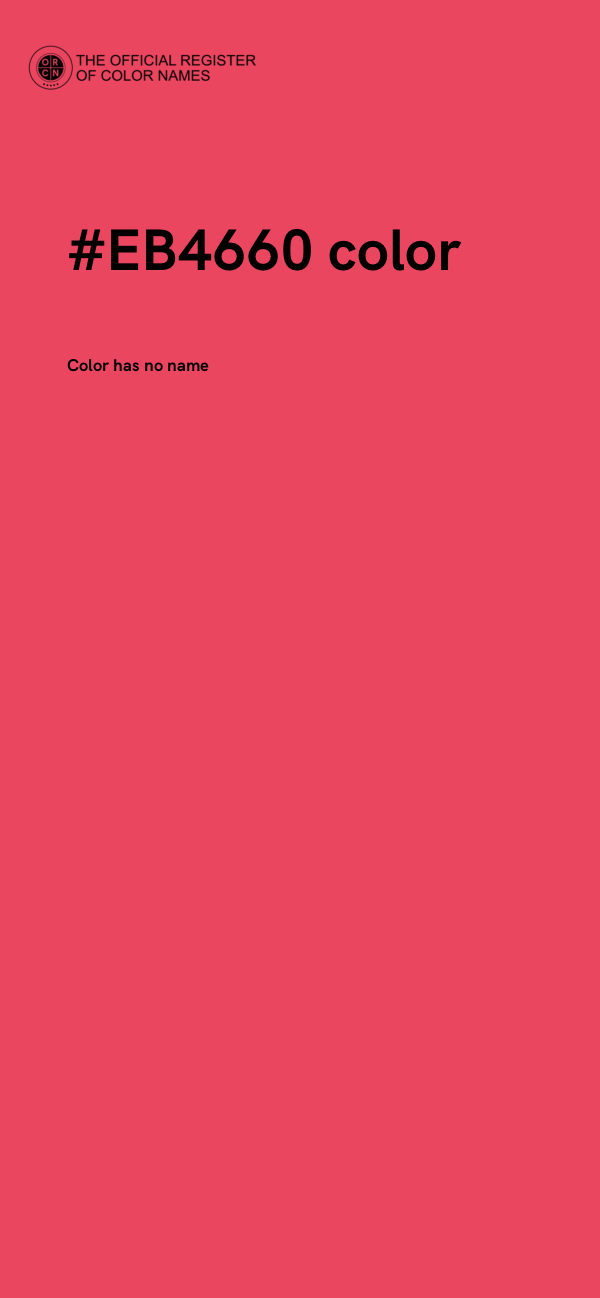 #EB4660 color image