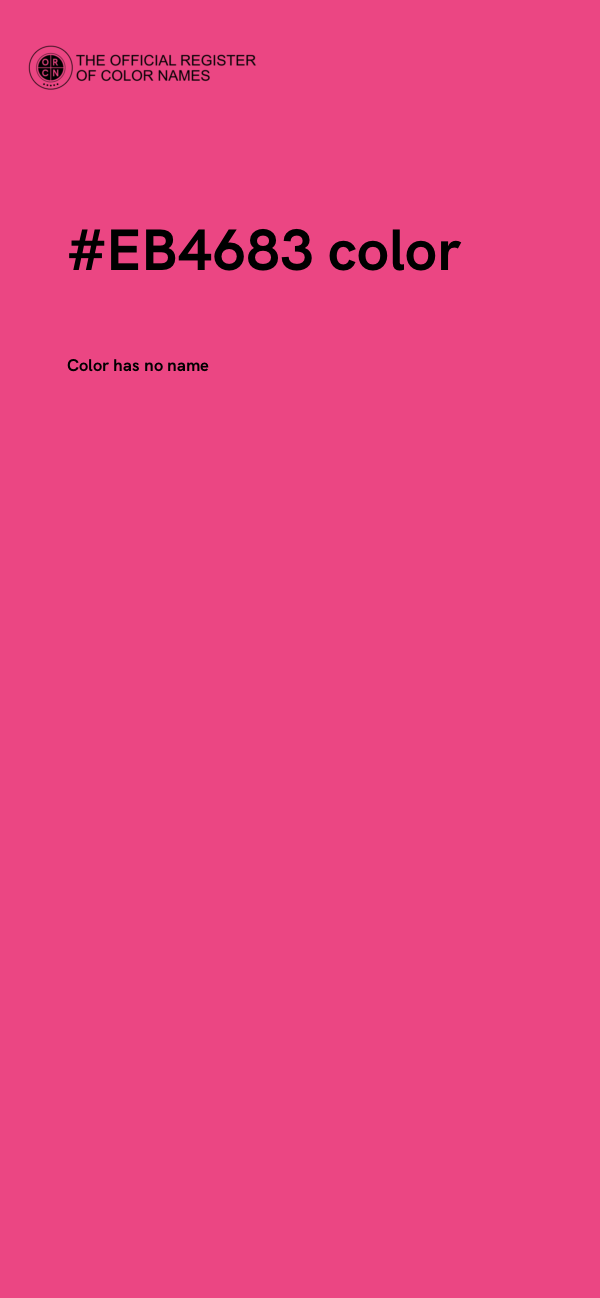#EB4683 color image