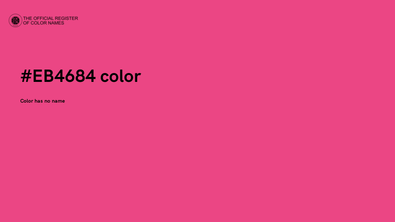 #EB4684 color image