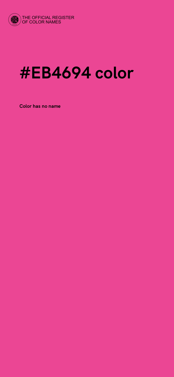 #EB4694 color image