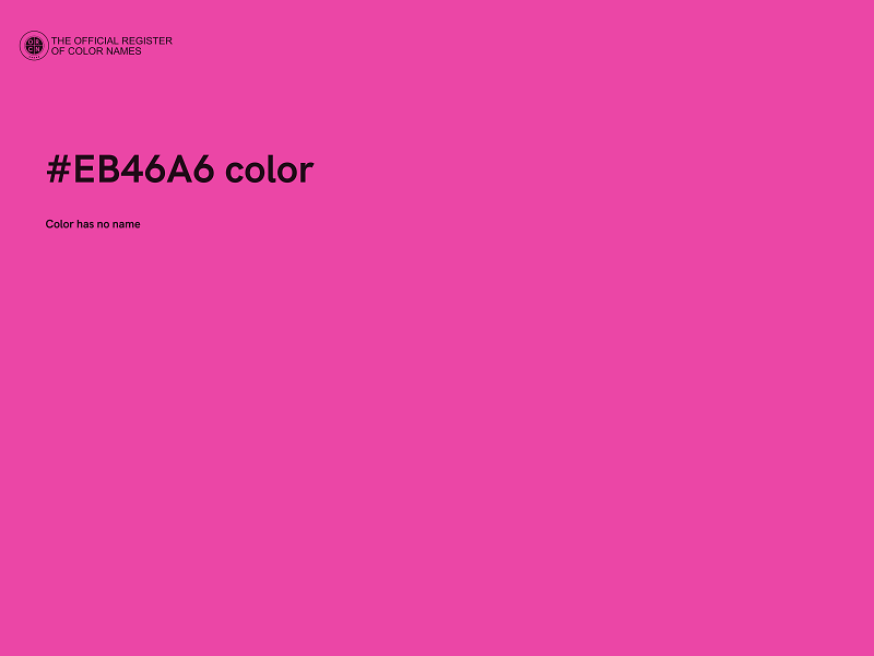 #EB46A6 color image