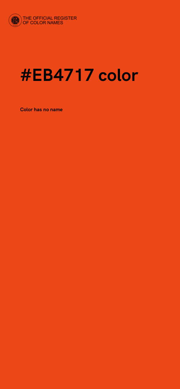 #EB4717 color image