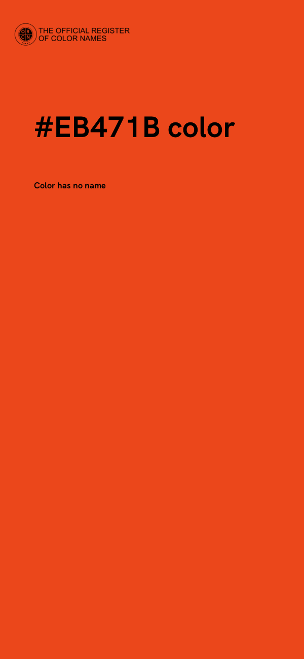 #EB471B color image