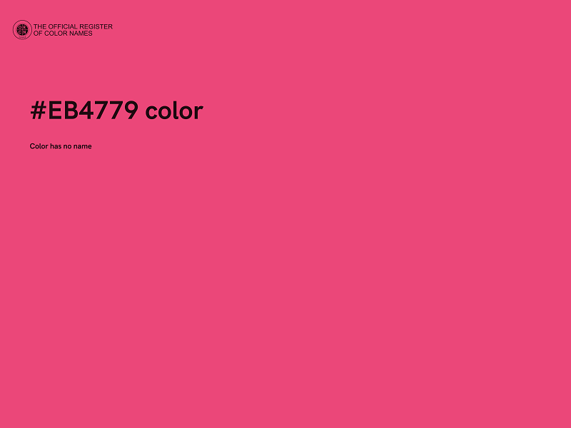 #EB4779 color image