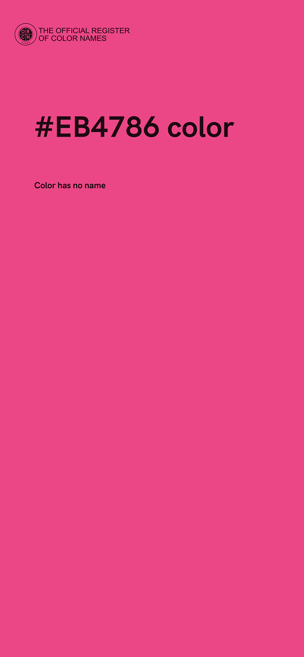 #EB4786 color image