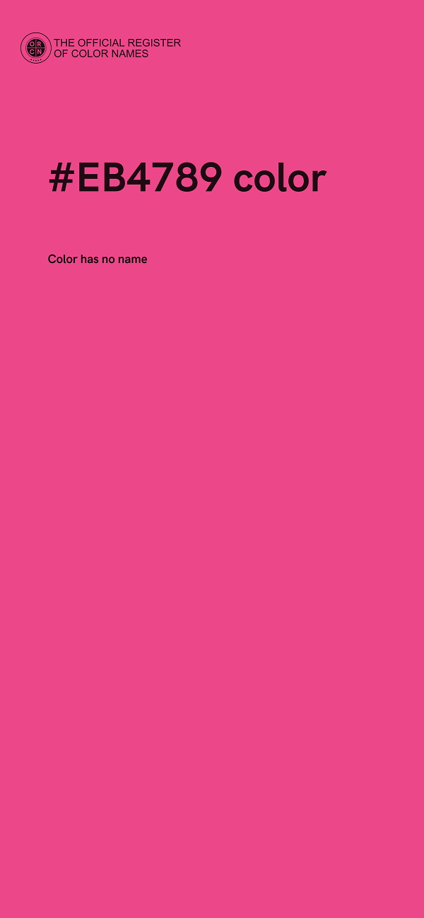#EB4789 color image