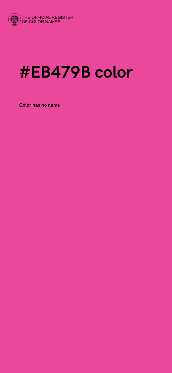 #EB479B color image