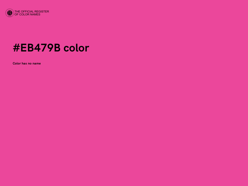 #EB479B color image