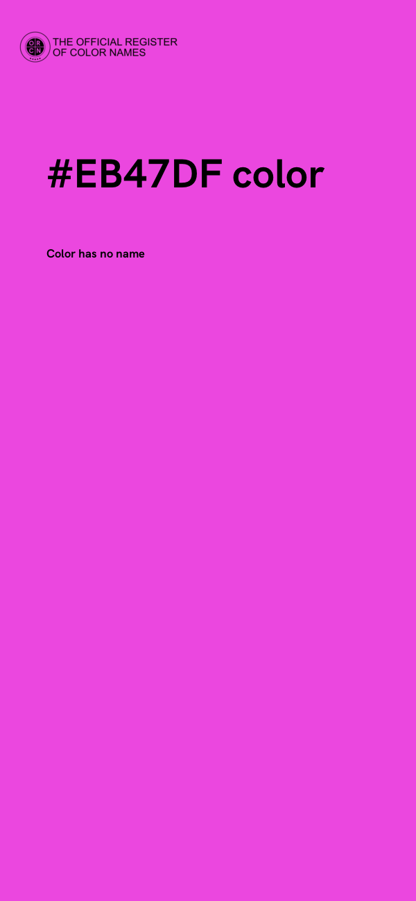 #EB47DF color image