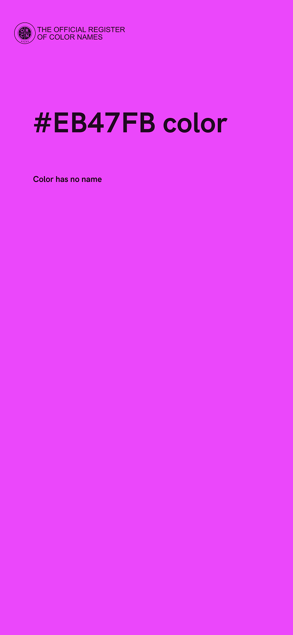 #EB47FB color image