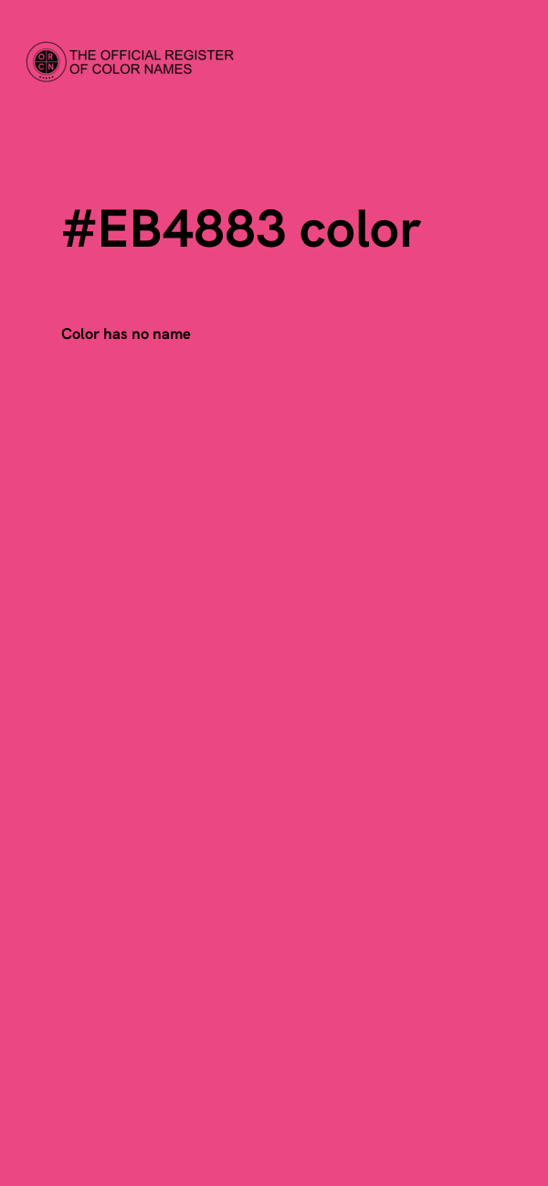 #EB4883 color image