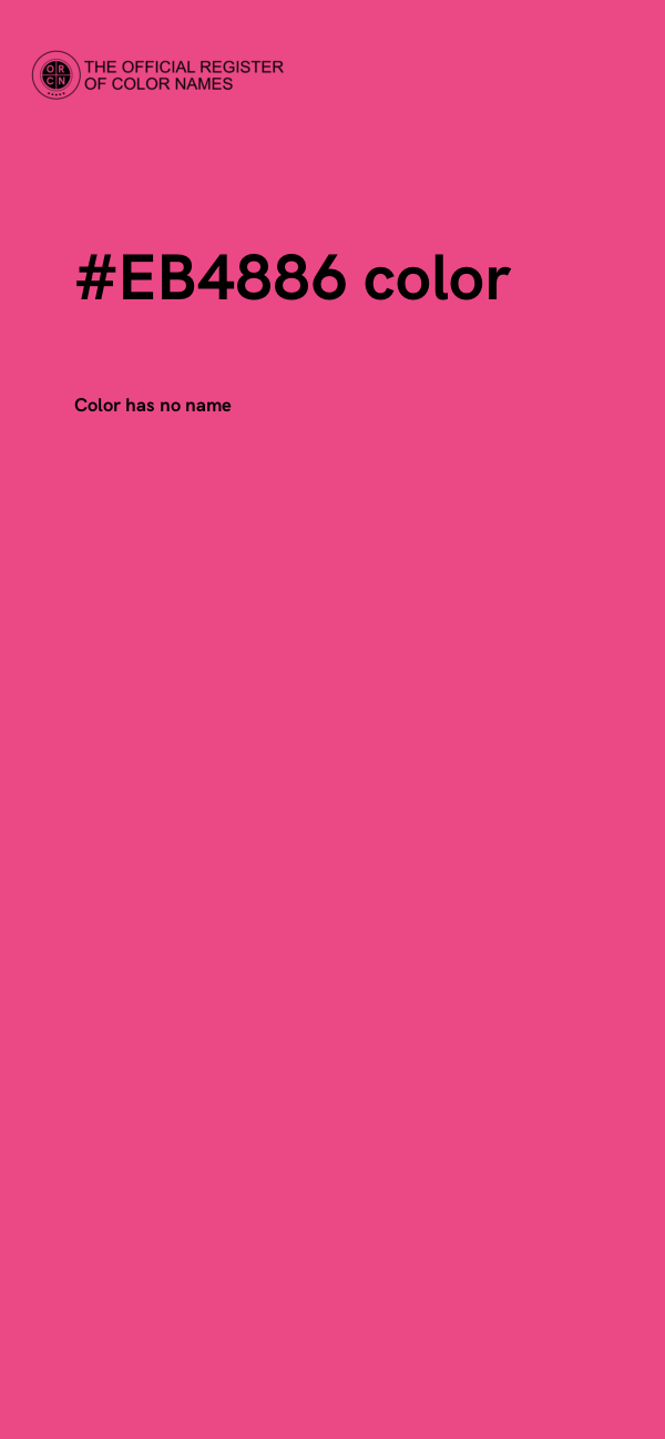 #EB4886 color image