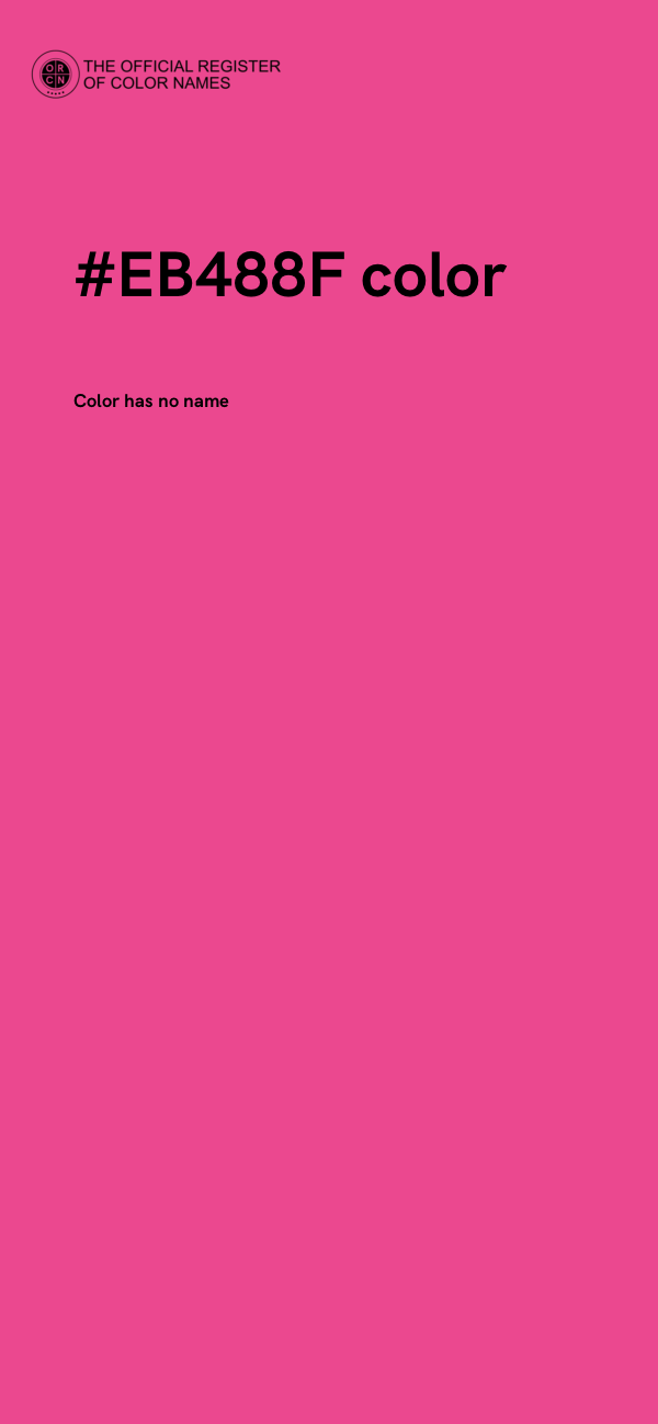 #EB488F color image