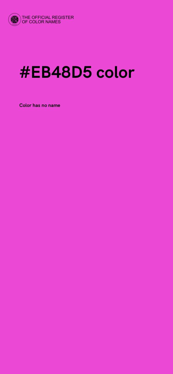 #EB48D5 color image
