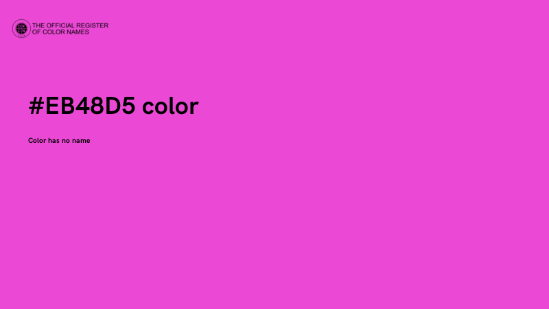 #EB48D5 color image