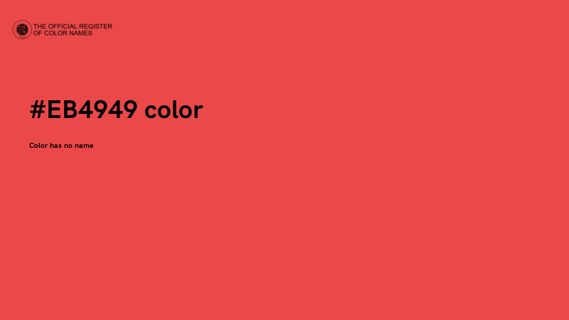 #EB4949 color image