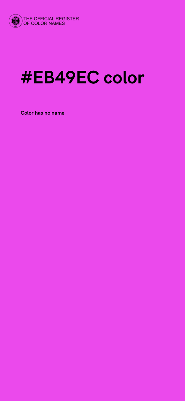 #EB49EC color image