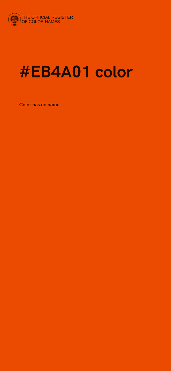 #EB4A01 color image