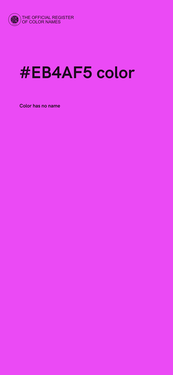 #EB4AF5 color image