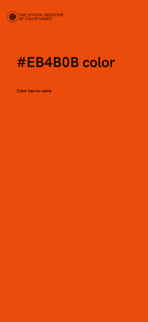#EB4B0B color image