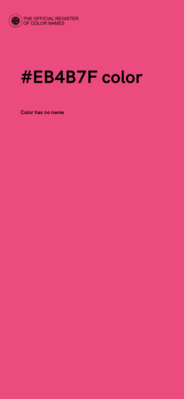 #EB4B7F color image