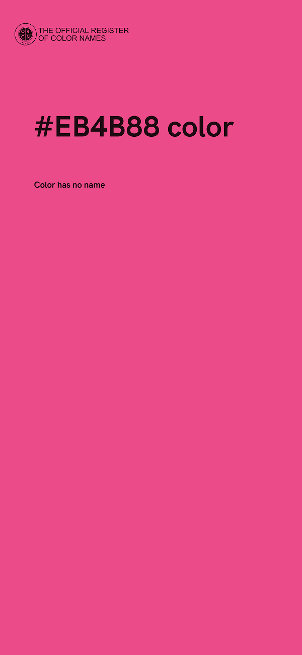 #EB4B88 color image