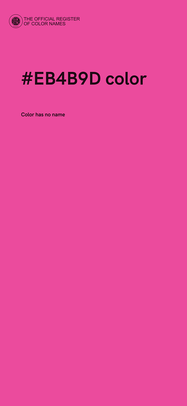 #EB4B9D color image