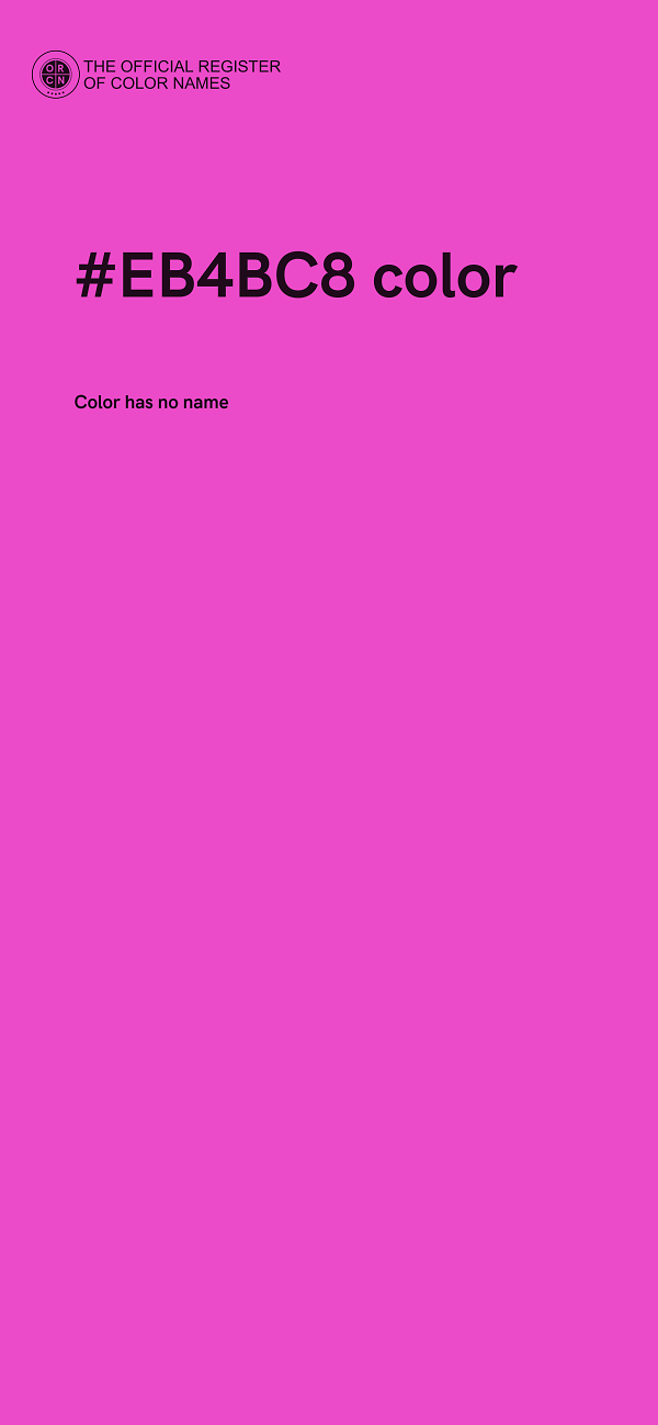 #EB4BC8 color image