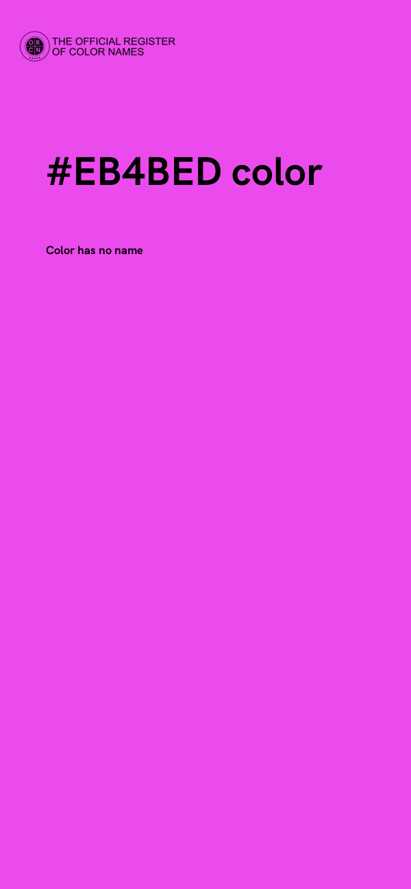 #EB4BED color image