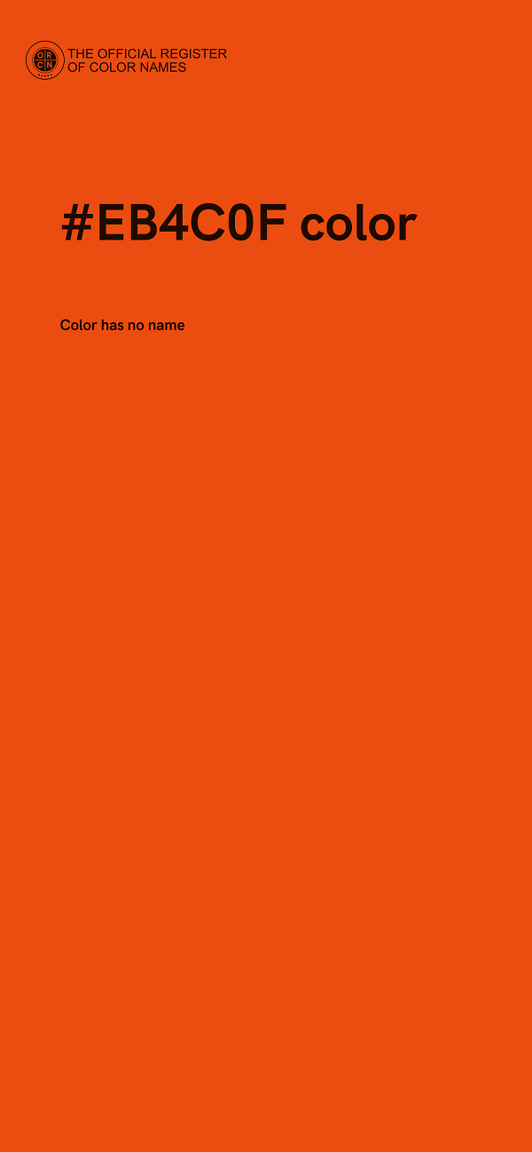 #EB4C0F color image
