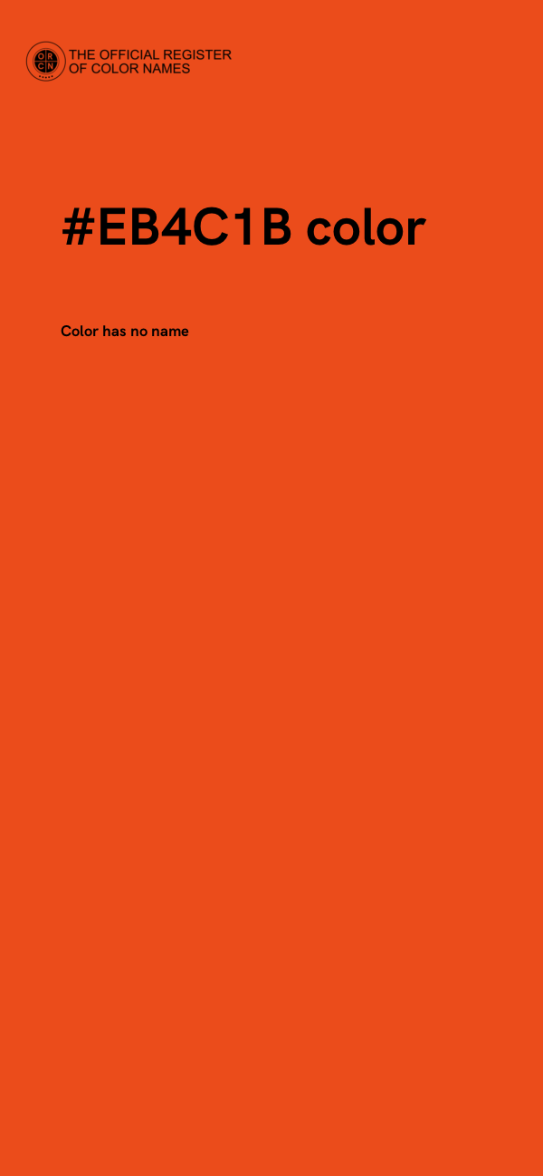 #EB4C1B color image